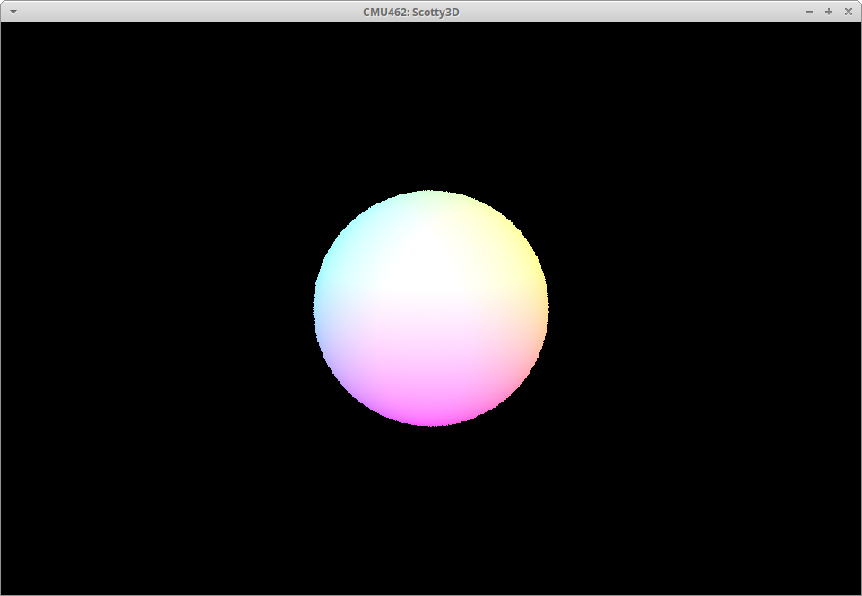 Ray traced sphere