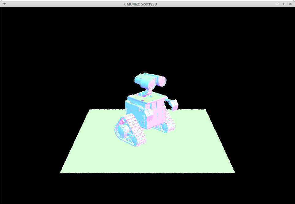 Visualization of walle geometry normals